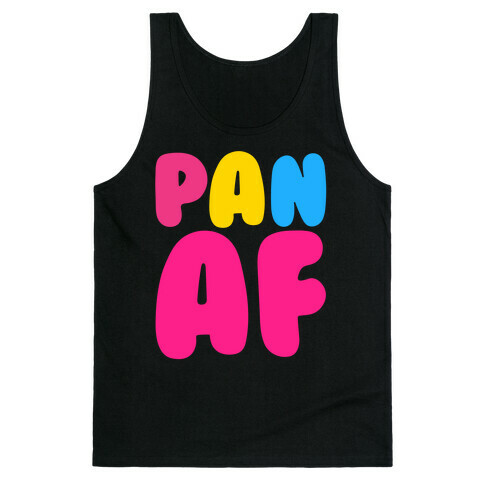 Pan Af White Print Tank Top