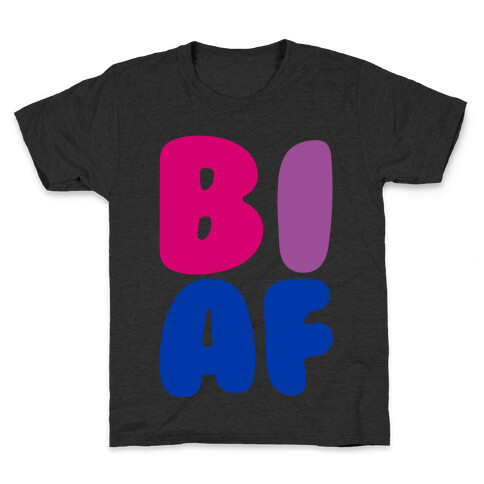 Bi Af White Print Kids T-Shirt