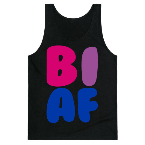 Bi Af White Print Tank Top