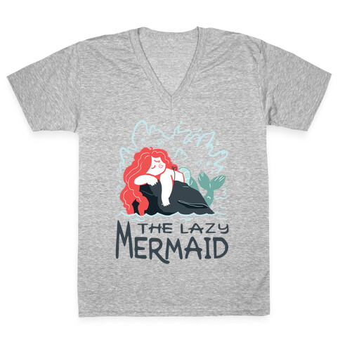 The Lazy Mermaid V-Neck Tee Shirt