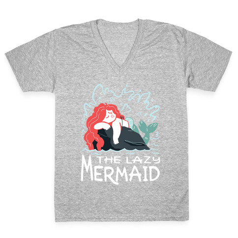 The Lazy Mermaid V-Neck Tee Shirt