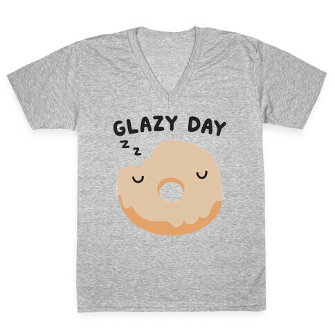 Glazy Day Donut V-Neck Tee Shirt