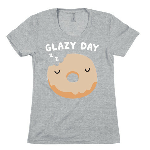 Glazy Day Donut Womens T-Shirt