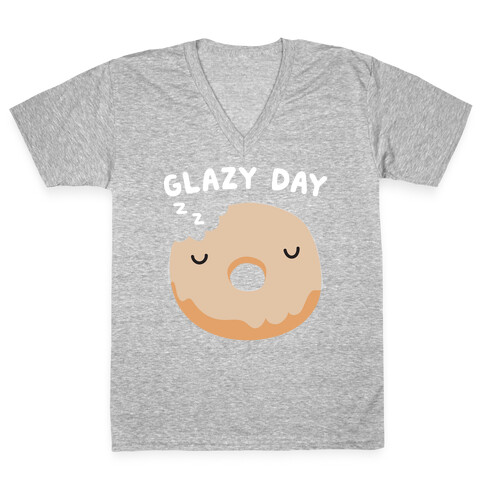 Glazy Day Donut V-Neck Tee Shirt