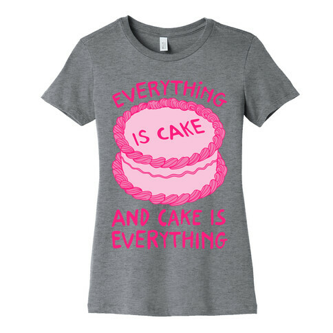 Everything Is Cake  Womens T-Shirt