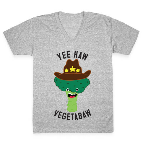 Broccoli Cowboy V-Neck Tee Shirt
