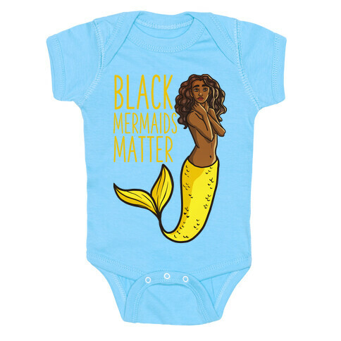 Black Mermaids Matter Baby One-Piece