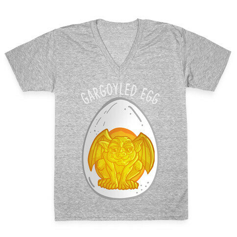 Gargoyled Egg V-Neck Tee Shirt