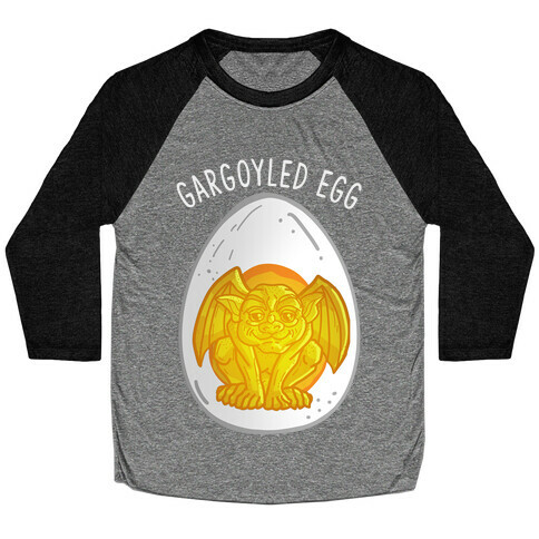 Gargoyled Egg Baseball Tee