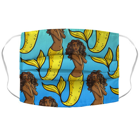 Black Mermaids Matter Accordion Face Mask