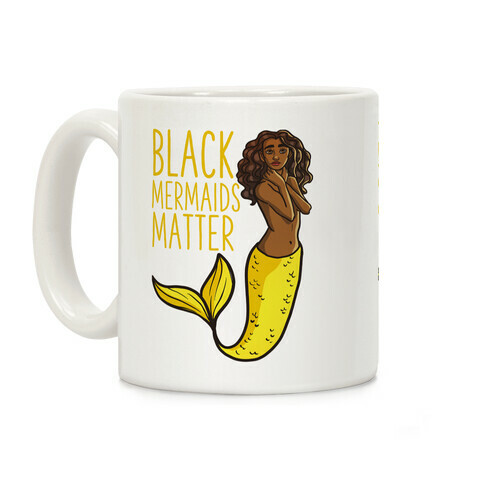 Black Mermaids Matter Coffee Mug