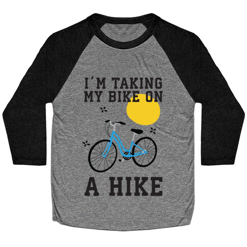 Bike Hike Baseball Tee