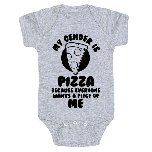 My Gender Is Pizza Baby One-Piece