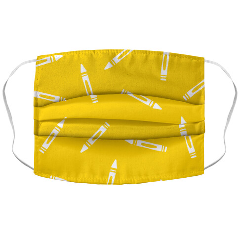 Simple Crayon Pattern Accordion Face Mask