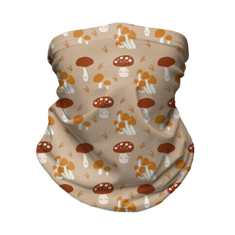 Forest Mushroom Boho Pattern Neck Gaiter