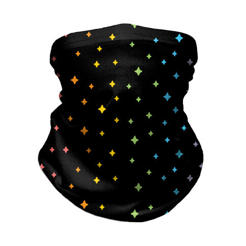 Rainbow Sparkles  Neck Gaiter