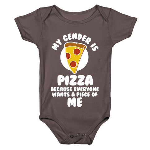 My Gender Is Pizza Baby One-Piece