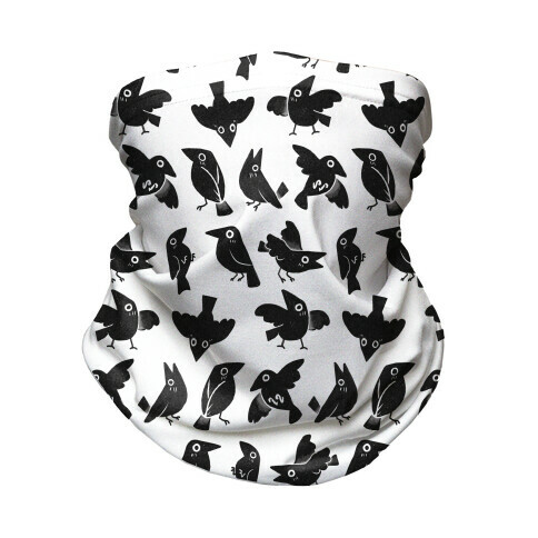 Cute Crow Pattern Neck Gaiter