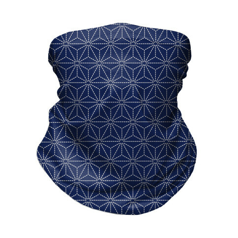 Sashiko Asanoha (Classic Indigo) Neck Gaiter