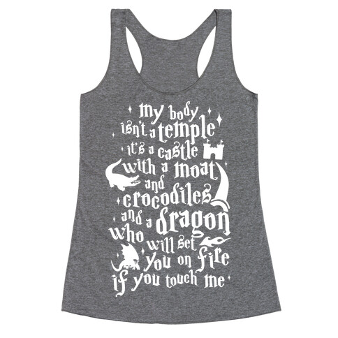 My Body Isn't A Temple Racerback Tank Top