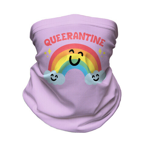 Queerantine Be Gay Stay Inside Face Mask  Neck Gaiter