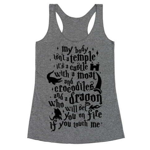 My Body Isn't A Temple Racerback Tank Top