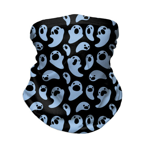 Spooky Ghost Pattern Neck Gaiter