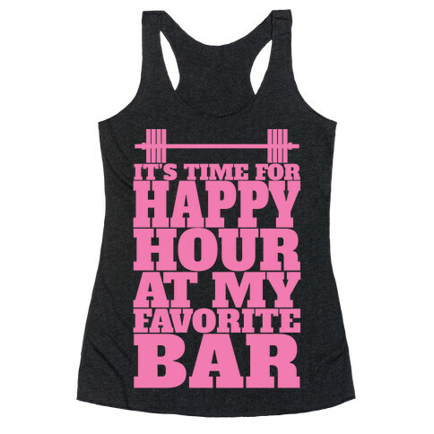 Happy Hour At My Favorite Bar Racerback Tank Top