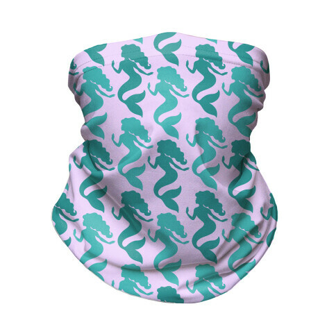 Mermaid Pattern Face Mask Neck Gaiter