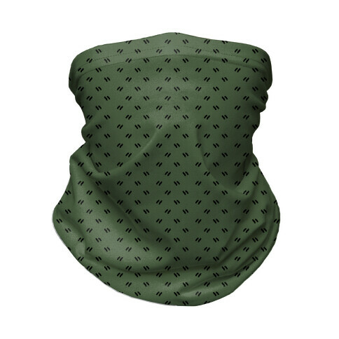 Dainty Dashes Chive Green Neck Gaiter