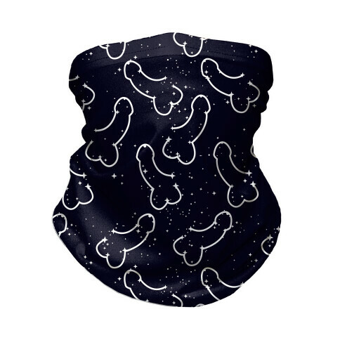 Penis Constellation Pattern Neck Gaiter