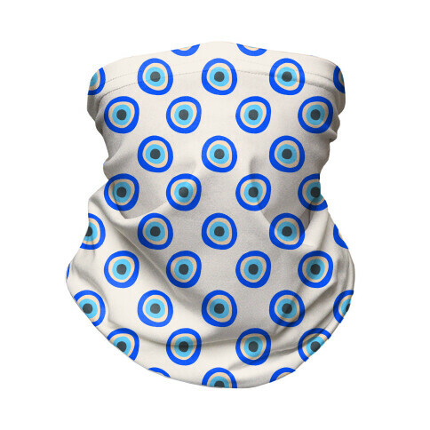 Evil Eye Pattern Neck Gaiter