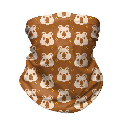 Cute Wombat Boho Pattern Neck Gaiter