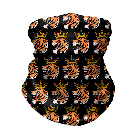 Tiger with a Crown Neck Gaiter