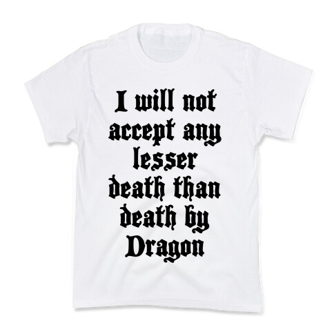 Death By Dragon Kids T-Shirt