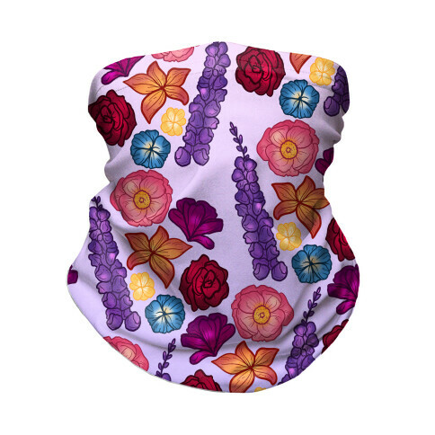 Flowery Pattern Neck Gaiter