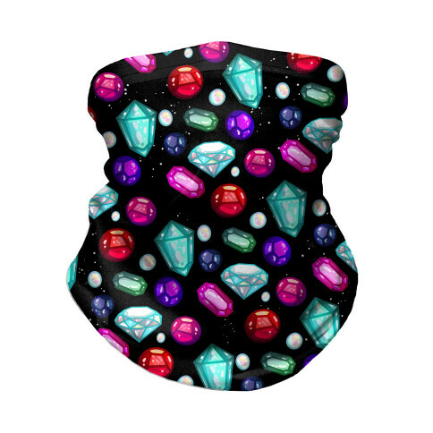 Gemstones Pattern Neck Gaiter