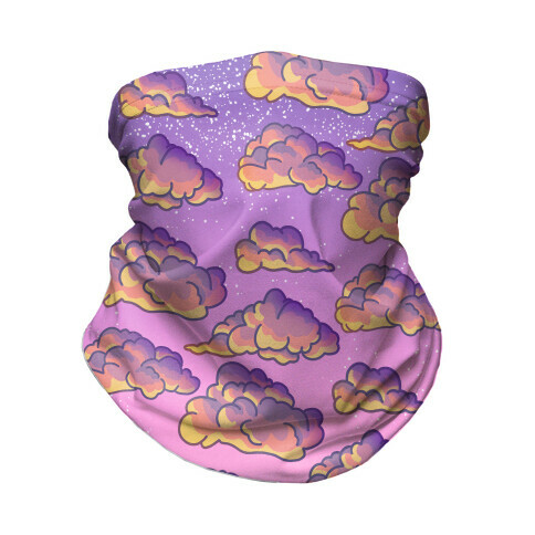 Sunset Clouds Pattern Neck Gaiter