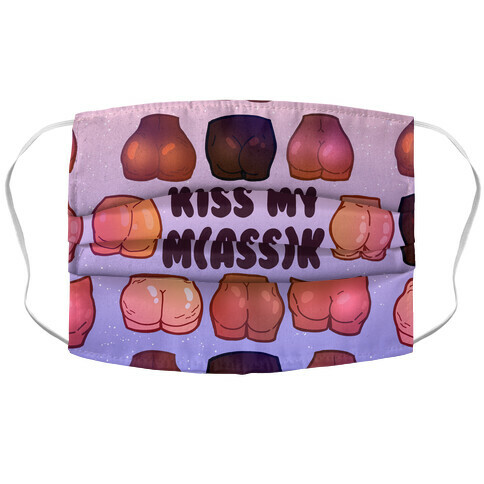 Kiss My M(ass)k Accordion Face Mask