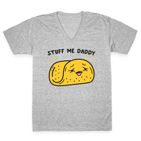 Stuff Me Daddy Taco V-Neck Tee Shirt