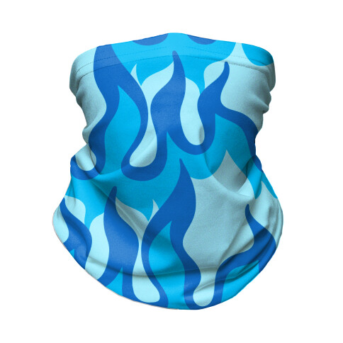 Blue Flames  Neck Gaiter