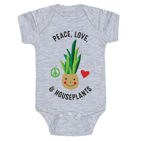 Peace, Love, & Houseplants Baby One-Piece