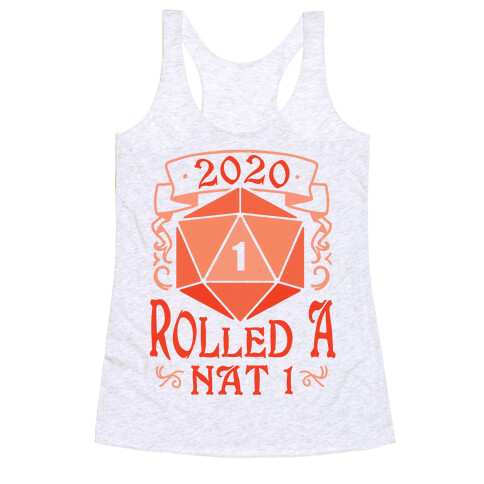 2020 Rolled A Nat 1 Racerback Tank Top