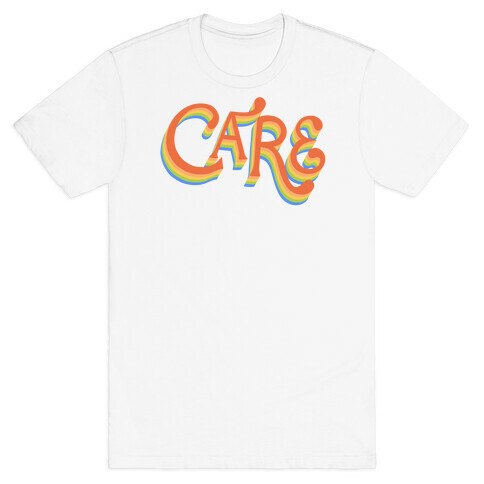 Care Retro Lettering T-Shirt