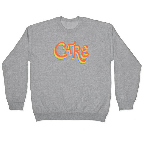 Care Retro Lettering Pullover