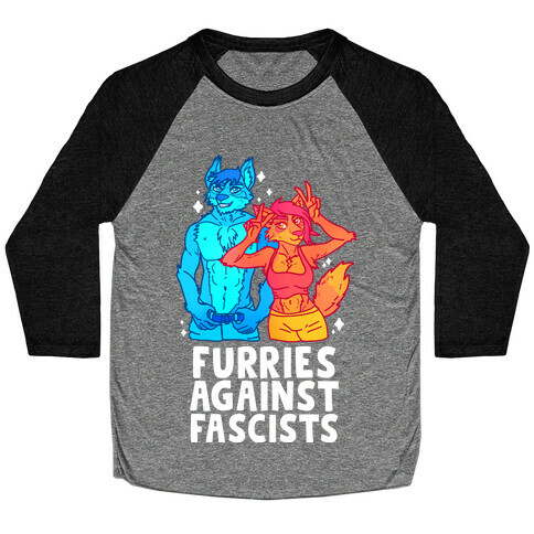 Furries Against Fascists Baseball Tee