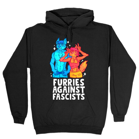 Furries Against Fascists Hooded Sweatshirt