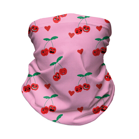 Cherry Love Pattern Neck Gaiter