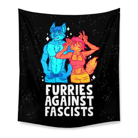 Furries Against Fascists Tapestry