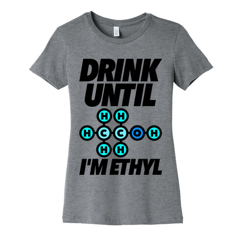 Drink Until I'm Ethyl Womens T-Shirt